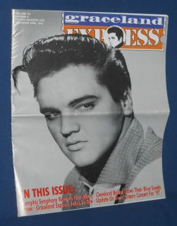 Elvis Presley GRACELAND EXPRESS Magazine Vol. 10 No. 4 Fourth Quarter 