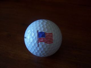 LOGO GOLF BALL AMERICAN FLAG WITH POLE..ENERTEC.