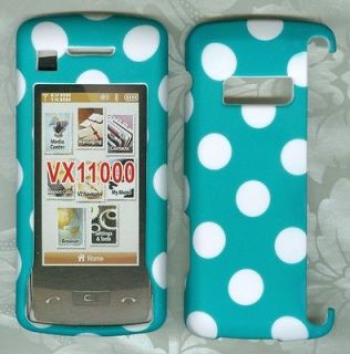 light blue white dot LG enV Touch VX11000 VERIZON PHONE COVER CASE