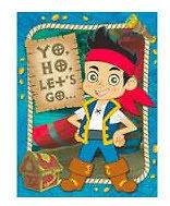   THE NEVERLAND PIRATES BIRTHDAY PARTY INVITATIONS CARDS W ENVELOPES NEW