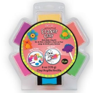 Sculpey Amazing Eraser Clay. Make Your Own Pencil Erasers Oven Bake.