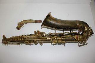 Vintage Buescher Aristocrat Alto Saxophone Overhauled with Roo Pads