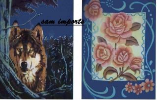 queen midnight wolf double sided design high quality 2PLY blanket 