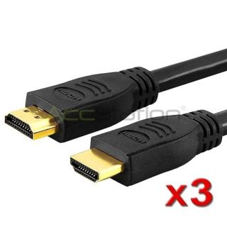 Pc 20 Feet 20Ft 1.4 V HDMI Cable With Ethernet 3D 1080p Gold For PS3
