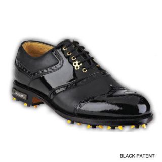 New Classic Stuburt DCC Mens Premium Golf Shoes Leather Black/Black 