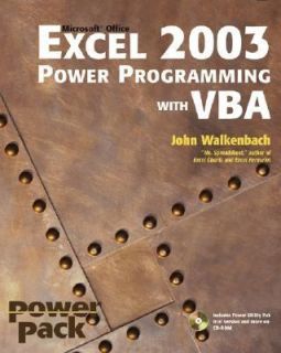 Excel 2003 Power Programming with VBA by John Walkenbach 2004 