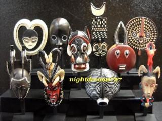 SET OF 10 AFRICAN MASK FROM EXPO 2005 AICHI JAPAN