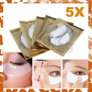 Moisture Anti Wrinkle 5 Pairs Eye Mask Eyelid Collagen Crystal Patch 