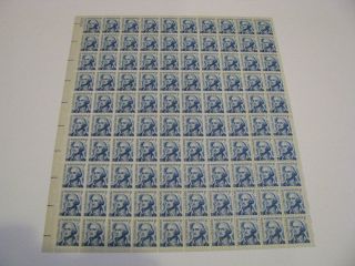   Washington Full Sheet of 100 x 5 Cent US Postage Stamps Scott #1283