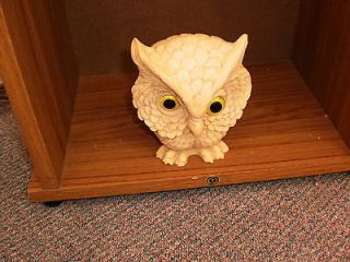 NORLEANS OWL FIGURINE MADE IN ITALY   DETAILED DECORATION