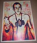Shepard Fairey Obey Giant Keith Haring Green Canvas Silkscreen Print 