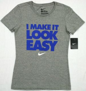 Nike I MAKE IT LOOK EASY Womens XLarge T Shirt Running Yoga Crossfit 