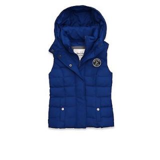   New Womens Abercrombie & Fitch By Hollister Vest Gilet Fallon Blue