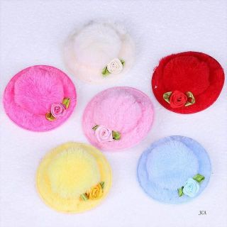 Wholesale Mixed Color Top Mini Hats Hair Clip Flower Napping Headdress 