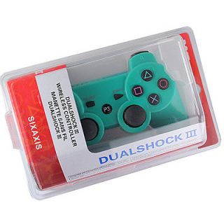 1pcs Hot sale Green Shock Wireless Game Controller Bluetooth For Sony 