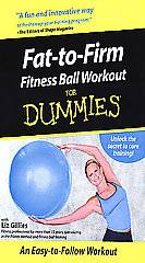 Fat To Firm   Fitness Ball Workout For Dummies VHS, 2004