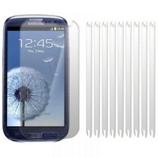 x10 SAMSUNG GALAXY S3 111 i9300 NEW FRONT CLEAR LCD SCREEN FILM 