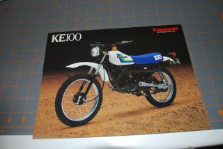 1987 Kawasaki KE 100 dirt bike Sales Brochure nice
