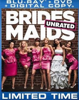 Bridesmaids Blu ray DVD, 2011, 2 Disc Set, Unrated Rated Includes 