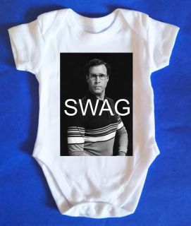 WILL FERRELL SWAG Baby Vest / Baby Grow, Retro, Baby Clothes, AWESOME 