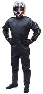 Pyrotect Auto Racing Suit One Piece SFI 1 Black XLarge