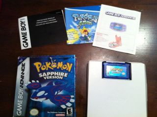 Pokemon Sapphire Version COMPLETE (Nintendo Game Boy Advance, 2003)