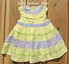 NEW BABY GIRL FIRST IMPRESSIONS YELLOW COLORBLOCK DRESS EASTER SUMMER
