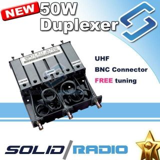 UHF 6 CAVITY DUPLEXER 450 520 Mhz for radio repeater BNC connector 