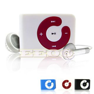 USB Flash Disk 4GB Mini Clip Gift MP3 Player Micro SD TF Card Red