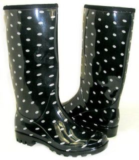 SO CUTE! Flat GALOSHES WELLIES RUBBER RAIN Boots Riding Hunter Style 