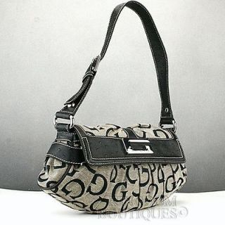New GUESS Ladies BORDINI Handbag Flap Bag Black USA