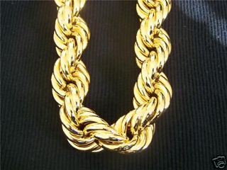 Fat Heavy Gold Rope Chain HUGE 36 16MM RUN DMC LIL JON