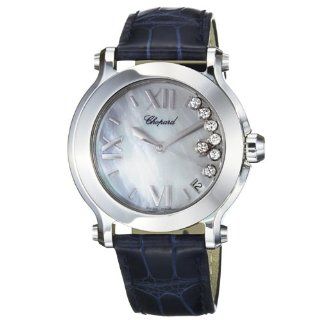   Happy Sport Round Blue Mother Of Pearl Dial Watch: Watches: 