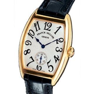 Franck Muller Mens Platinum Rotor Yellow Gold Black Leather Automatic 