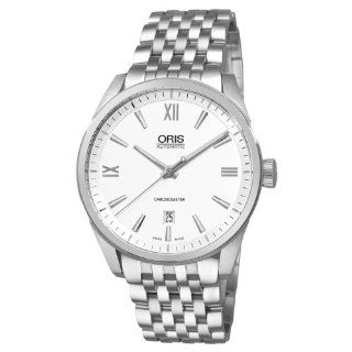 Oris Mens 73776424071MB Artix Silver Dial Watch Watches 