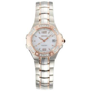 Seiko Womens SXDB12 Coutura Diamond Watch Watches 