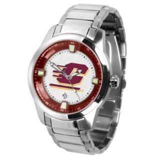   Central Michigan Chippewas Titan Steel Sports Watch: Sports & Outdoors