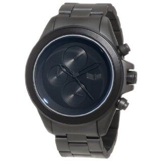Vestal Mens ZR3008 ZR 3 Chronograph Black Minimalist Watch: Watches 