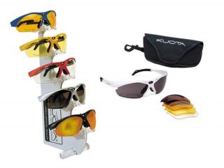 Kuota Cycling Sunglasses   White Frames. 5x lenses