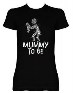 Baby Mummy To Be Mom Halloween Funny Maternity T Shirt