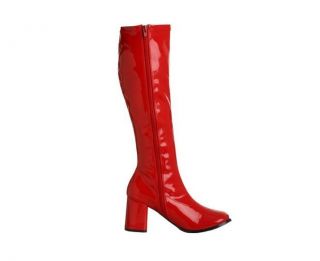 FUNTASMA 60S/70S STYLE COSTUME GOGO BOOT IN RED