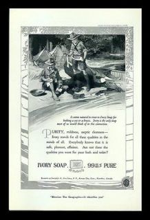 IVORY SOAP IT FLOATS 1919 PROCTOR & GAMBLE PRINT AD