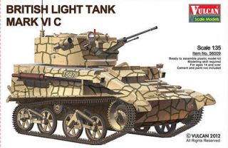 Vulcan scale models 135 British Ligh Tank MK VI C #56009