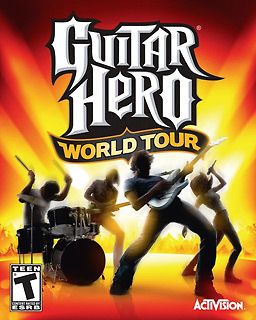 Sony PS3 Guitar Hero WORLD TOUR Guitar Kit Bundle Set Playstation 3