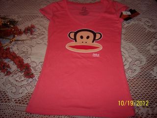 Paul Frank V Neck Julius Graphic Tee   Size S   NWT