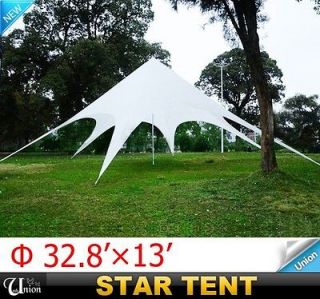 Outdoor 13 FT White Star Tent Garden Party Tent Canopy Marquee