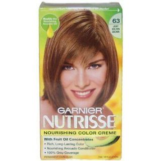 Garnier Nutrisse Haircolor 63 LIGHT GOLDEN BROWN HAIR COLOR
