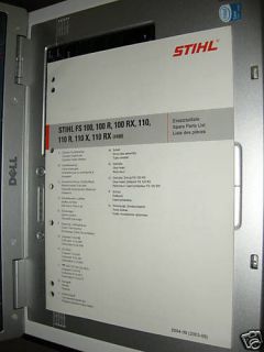 FS 100, 110, R, RX Stihl Trimmer Parts Manual *New*