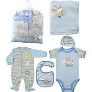 Hudson Baby 6 Piece Baby Clothing On Safari Boys Gift 