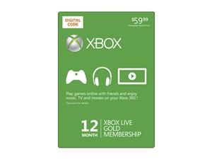 Newegg   Microsoft Xbox LIVE 12 Month Gold Membership (Digital 